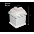 thumbnail image 2 of Plastx 4719027 Abs Plastic Baseboard Outside Corner Cover, White, 2 of 3