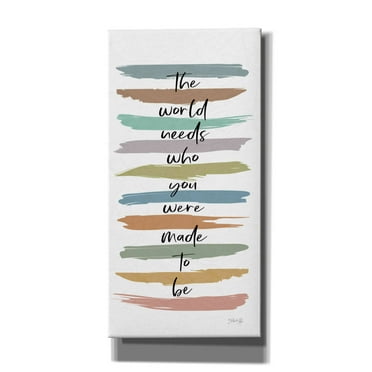 Epic Graffiti 'Made to Be' by Marla Rae, Canvas Wall Art, 12"x24"