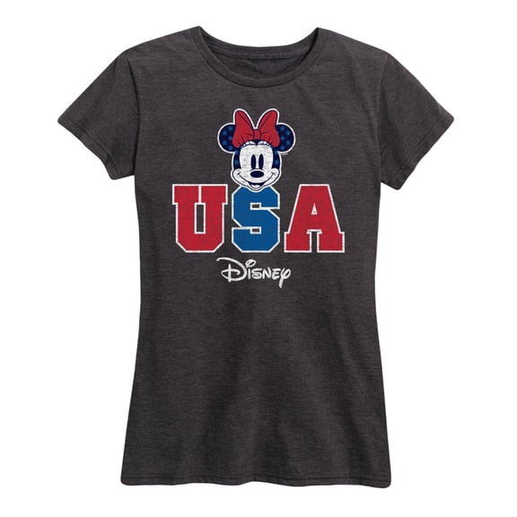 Disney - Americana - Minnie Usa - Women's Short Sleeve Graphic T-Shirt