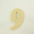 thumbnail image 1 of Package of 1, 8 Inch X 3/4" Baltic Birch "9" Plywood Numbers In The Goudy Heavy Font | Thick For Art & Craft Project, Made in USA, 1 of 1