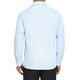 thumbnail image 3 of CAMISA DE NEGOCIO DE MANGA LARGA CON BOTONES PARA HOMBRES INSPIRAR CHIC M PATTERN M BLANCA AZUL, 3 of 5