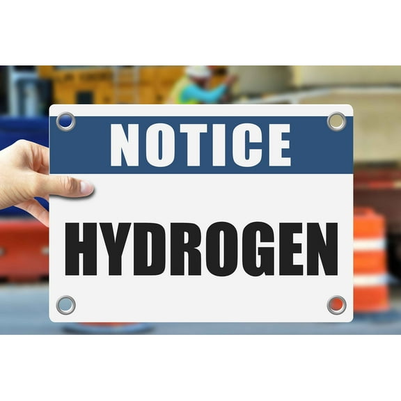 HYDROGEN | Warning Notice Caution Danger 3mm PVC Sign