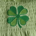 thumbnail image 5 of BLVB Baby Girl St. Patricks Day Outfits Toddler Newborn Sleeveless Smocked Ruffle Camisole Tops Long Pants Sets Summer Clothes, 5 of 7