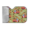 thumbnail image 2 of Kdxio Cartoon Fire Truck Print Windshield Sun Shade, Foldable Sun Blocker for Car,Truck,SUV Automotive Interior Sun Protection,Reflective Shade for Front Windshield(Medium), 2 of 7