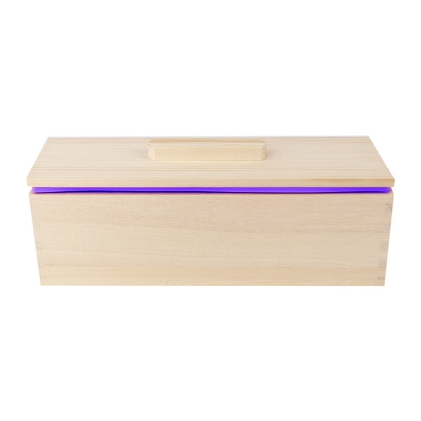 Molde Rectangular De Silicona Para Jabón, Chocolate O Pasteles – 1200 Ml, Con Base De Madera Desmontable – Apto Para Horno Y Congelador