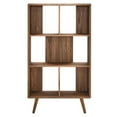 thumbnail image 5 of Modway Transmit 31" Modern Spacious Storage Wood Bookcase in Walnut, 5 of 7