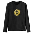 thumbnail image 4 of Pompotops T-shirt Décontracté Imprimé pour Femmes Col Rond Manches Longues Blouse, 4 of 5
