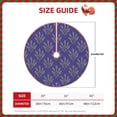 thumbnail image 4 of Balery Lavender Flowers Printed Christmas Tree Skirt , Merry Christmas Party Christmas Tree Decoration,Adjustable Tree Skirt-48", 4 of 8
