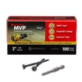 thumbnail image 1 of Tornillos para madera FastenMaster MVP, 2 x 5 cm, Torx Ttap, color negro, paquete de 100, 1 of 1