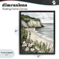 thumbnail image 4 of Stupell Industries Tropical Coastal Calm with Floral Blooms Black Floating Frame Canvas Art, 17 x 21, by Riley B, 4 of 8
