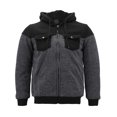 thumbnail image 1 of Boy’s Soft Sherpa Lined Juniors Youth Fleece Sweater Kids Zipper Hoodie Jacket (HR1223 Dark Grey, M(14-16 ), 1 of 4
