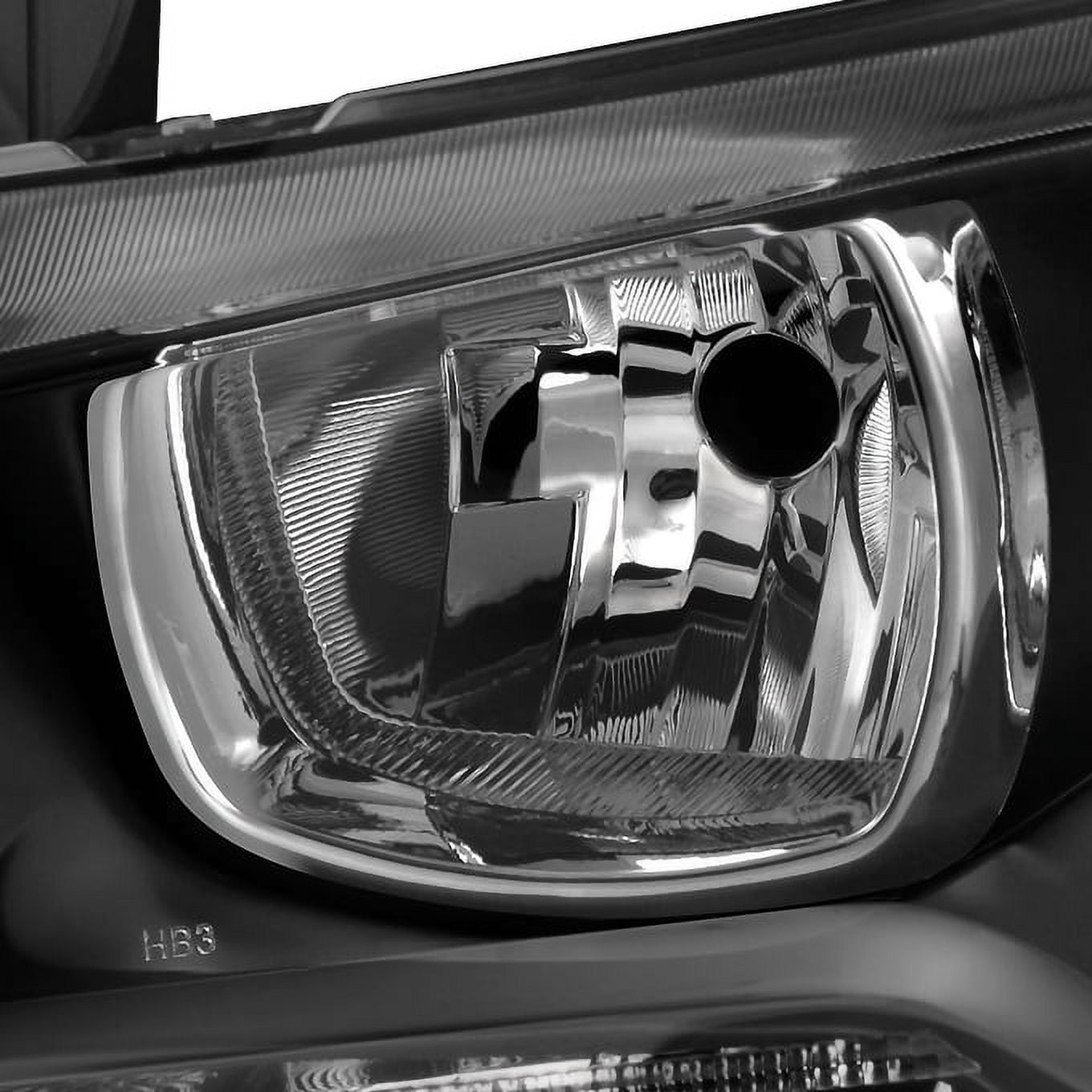AKKON - For Black Bezel 11-14 Dodge Charger Headlights Front Lamps Direct Replacement Pair Left + Right