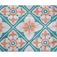 thumbnail image 4 of oneOone Polyester Lycra Yellow Fabric Floral & Tiles Moroccan Craft Projects Decor Fabric Printed By The Yard 56 Inch Wide, 4 of 4