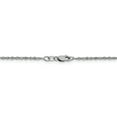 thumbnail image 4 of FJC Finejewelers 14k White Gold Sparkle Singapore Chain Necklace, 4 of 4