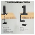 thumbnail image 4 of VIVO Dual Computer Monitor Desk Mount Stand, Vertical Array, 2 Screens up to 34", 4 of 9