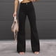 thumbnail image 1 of Pantalones de mujer, pantalones acampanados con parte inferior acampanada para mujer, pantalones con parte inferior acampanada de cintura alta, pantalones con parte inferior acampanada para mujer, funcionamiento suave, 1 of 5