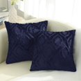 thumbnail image 1 of Funda de almohada de felpa suave Homaxy, 1 pieza, funda de almohada decorativa, funda de cojín de 45x45cm, funda de almohada de Color sólido para sofá y sala de estarAzul marino55x55cm Deng Xun unisex, 1 of 2