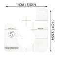 thumbnail image 2 of WHAMVOX Sewing Patchwork Ruler Acrylic 4Pcs 5.50X5.50X0.08In, 2 of 6
