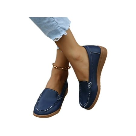 

Difumos Women s Comfortable Slip On Wedges Lightweight Holiday Durable Wedge Nonslip Loafers