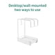 thumbnail image 5 of Estante De Esponja De Hierro Estante De Almacenamiento Para Fregadero De Cocina Organizador De Fregadero De Doble Capa Soporte De Esponja Montado En La Pared Soporte Para Cepillo De Jabón Con Bandeja Vogacara  HA026947-02, 5 of 6