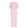 thumbnail image 3 of Kaerm Combinaison Adaptative pour Femmes Âgées à Besoins Particuliers, Manches Courtes, Pantalon Long pour Alzheimer, Rose, P, 3 of 4