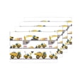 thumbnail image 4 of MKHERT Boy's Favorite Toy Cartoon Machinery Excavator Truck and Loader Placemats Table Mats for Dining Room Kitchen Table Decoration 12x18 inch,Set of 4, 4 of 4