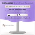 thumbnail image 2 of HAHDAXIA Violet Lot de 12 Nappe de Fête Standard Jetable en Plastique 84 Pouces Pouces Housse de Table Ronde par Zimpleware, 2 of 7