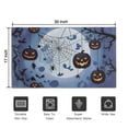 thumbnail image 5 of Happy Halloween Door Mat Decorations Horror Pumpkin Ghost Welcome Mat Retro Outdoor Inside Floor Rugs Crystal Velvet 30x17 Inches, 5 of 7