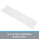 thumbnail image 3 of Estante flotante de vidrio templado SSWBasics de 25 x 91 cm (2 unidades), 3 of 7