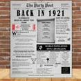 thumbnail image 2 of The Party Post 103rd Birthday Party Decorations Poster Born in 1921, 2 of 5