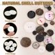 thumbnail image 3 of Uxcell 20Pcs Botones de Concha Natural, Botón Redondo de Concha de 2 Agujeros de 23mm, Accesorios Decorativos para Abrigos, Camisas, Proyectos de Bricolaje de Ropa, Blanco, 3 of 6