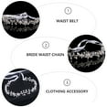 thumbnail image 2 of Golden Adjustable Pearl Waist Belt with Rhinestone Ornaments for Wedding and Home Use, 2 of 9