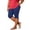 *Navy, variant on VBVC Women's Plus Size Stretchy Bermuda Shorts , Scalloped Hem Knee-Length Shorts For Women , Ladies' Summer Slim Butt Lift Leggings,Army Green,L-5XL