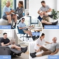 thumbnail image 5 of Diabetic Ankle Socks for Men Women Non Binding Loose Fit Breathable Socks for Neuropathy Edema Foot Health Daily Wear 5 Pairs, 5 of 7