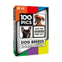 Poptacular 100 Pics Dog Breeds 99 Years Card Games, Plastic, 0.364 lb, 50 Count Pack