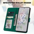 thumbnail image 4 of Feishell Cute Animal Pattern Wallet Phone Case for Google Pixel 6a,Color Matching PU Leather Shockproof Magnetic Flip Stand Credit Card Slots Slim Phone Case with Wrist Strap, Darkgreen, 4 of 8