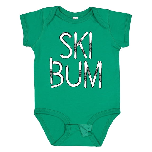 Inktastic Ski Bum Boys or Girls Baby Bodysuit