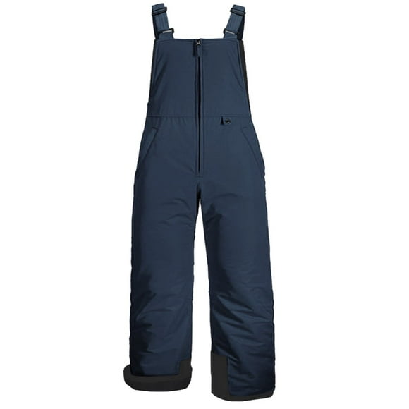 Insulated Snow Bibs Waterproof Winter Ski Pants Snowboarding Overalls for Mens Womens Kids  Black Kid