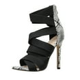 thumbnail image 2 of Babysbule Sandals for Women Women's Ladies Peep Toe Thin High Heel Shoes Sandals, 2 of 9