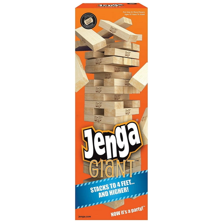 Jenga Giant Genuine Hardwood Stacking Game - Walmart.com