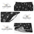 thumbnail image 3 of Women's Silk Pajama Shorts Cute Cat Paws Pajama Shorts Women's Casual Pajama Shorts with Pockets, 3 of 6
