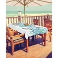 thumbnail image 2 of Eucalyptus Green Leaves Spring Plant Rectangle Tablecloth with Zipper,Waterproof Table Cloth with Umbrella Hole Patio Tablecloths for Outdoor Table,Watercolor Botanical Gradient Table Cover, 2 of 6