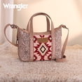 thumbnail image 7 of Wrangler Tooled Aztec Small Crossbody Handbag for Women Stylish Handle Bag Designer Top-Handle Crossbody Bags, Dark Pink, 7 of 7