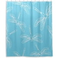 thumbnail image 2 of Blue Dragonflies Shower Curtain Waterproof Washable Bathroom Shower Curtain Polyester Cloth Fabric Bathroom Decor Set with 12 Hooks, 60x72 inches, 2 of 6