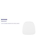 thumbnail image 4 of BizChair 22 Pack Soft Snow White Fabric Chiavari Chair Cushion, 4 of 4