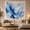 Blue Water Splash, variant on Abstract Watercolor Marble Design with Fluid Blue Tones and Gold Veins, Serene Abstract for Art Lovers, Minimalist Wall Decor, Housewarming Gift Tapestry Wall Hanging for Bedroom and Living Room