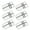 6 pack, variant on lanema PVC Dance Dress Bag Clear Garments Bag Dust Sleeves with 4Zipper Pocket Name Pocket for Dance Attire Hangings Clothes