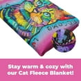 thumbnail image 2 of Dawhud Direct Colorful Cat Fleece Blanket for Bed, 50 x 60 inches Dean Russo Cat Fleece Throw Blanket for Women, Men and Kids - Super Soft Plush Cat Blanket Throw Plush Blanket for Cat Lovers, 2 of 6