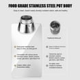 thumbnail image 4 of Induction Stovetop Coffee Making Pot with Moderate Capacity, Lightweight and Portable, for Outdoor Use, with Camping and Travel, 4 of 7