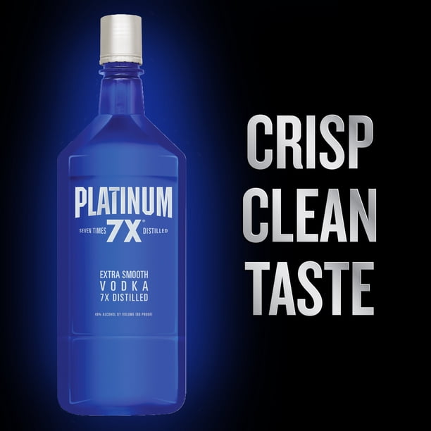 Platinum 7X Vodka, 1.75L - Ideal for Office Gatherings - Walmart